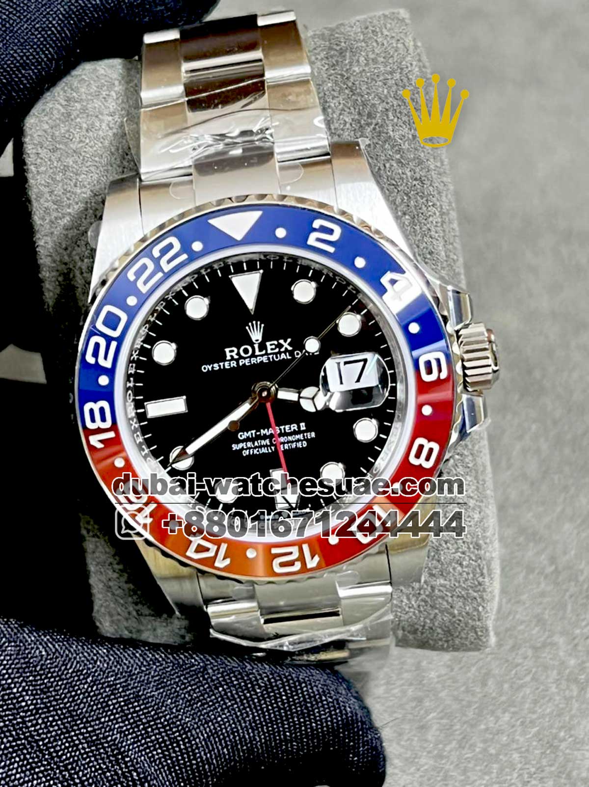 121.1 Copy Rolex GMT Master II “Pepsi” Replica Super Clone