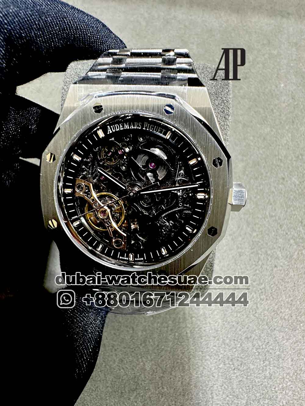 2-a Copy Audemars Piguet Royal Oak Skeleton 41mm Stainless Steel
