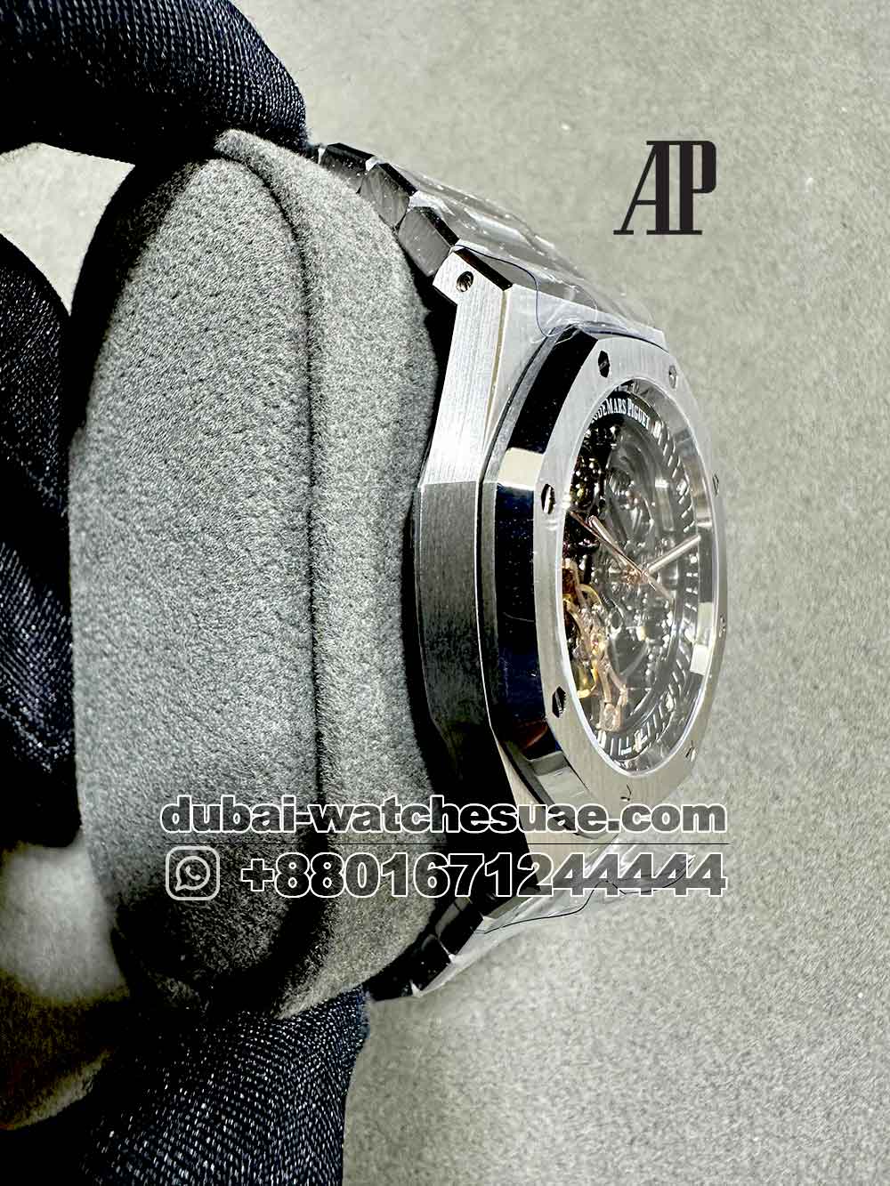 2-b REplica Audemars Piguet Royal Oak Skeleton 41mm Stainless Steel