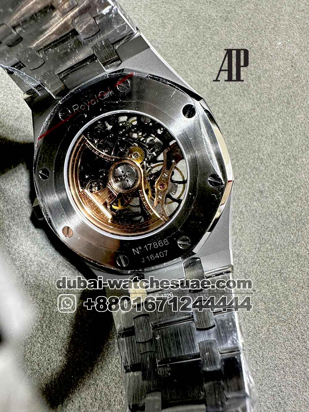 2-e AAA Audemars Piguet Royal Oak Skeleton 41mm Stainless Steel