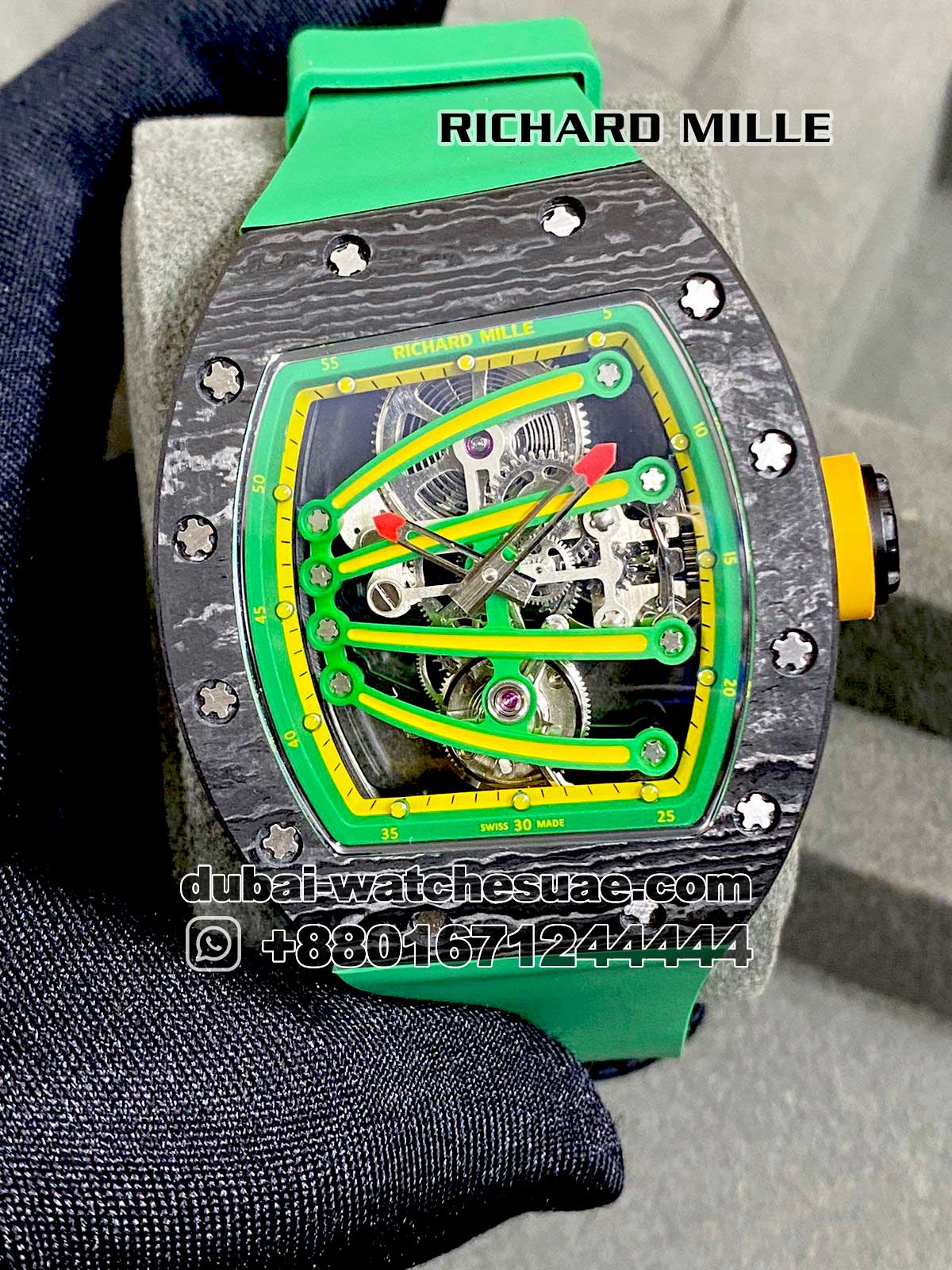 (56) Copy Richard Mille RM 59-01 Carbon Green