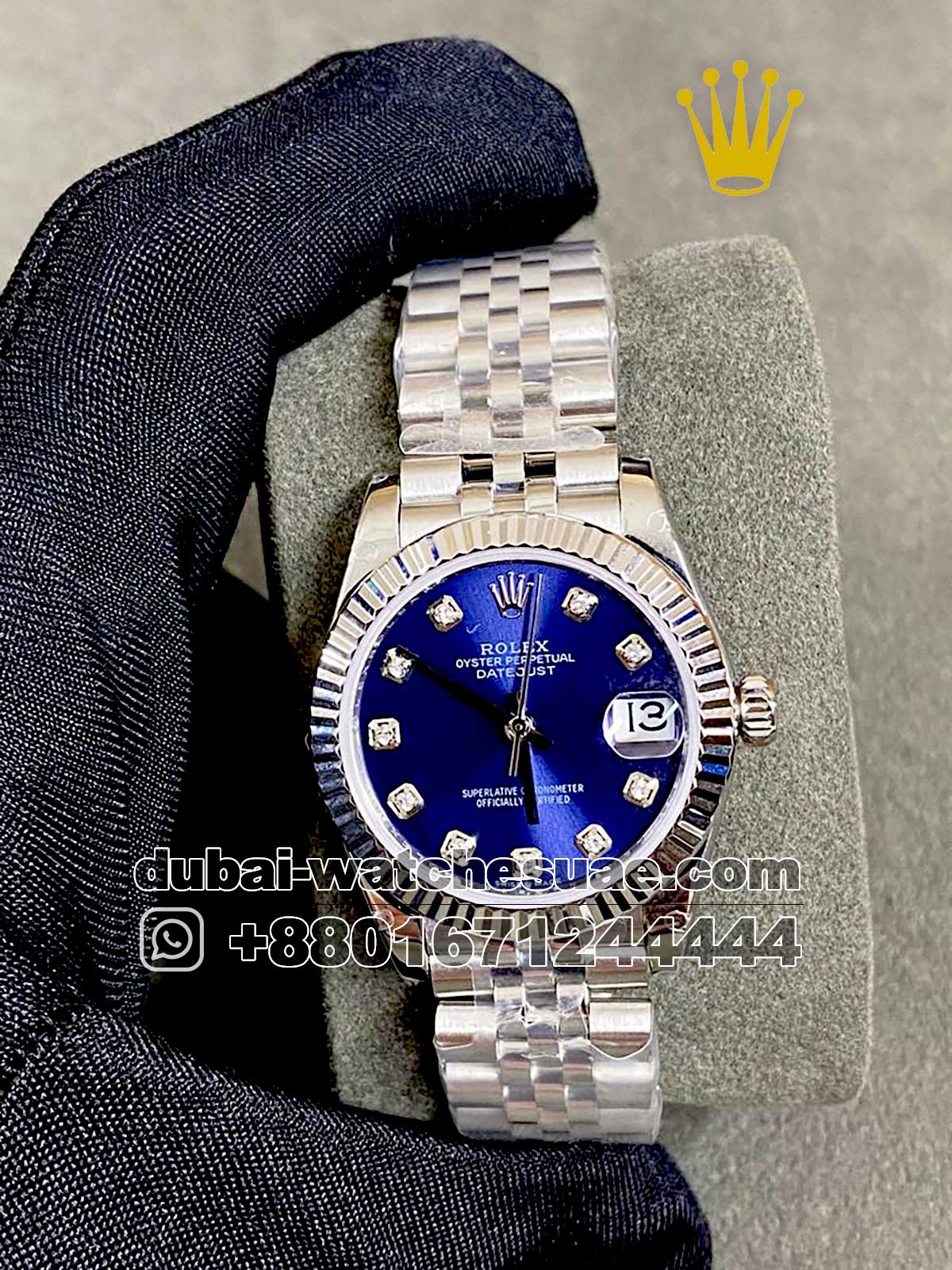 127.1 Copy Rolex Ladies 31 mm Date Just Blue face