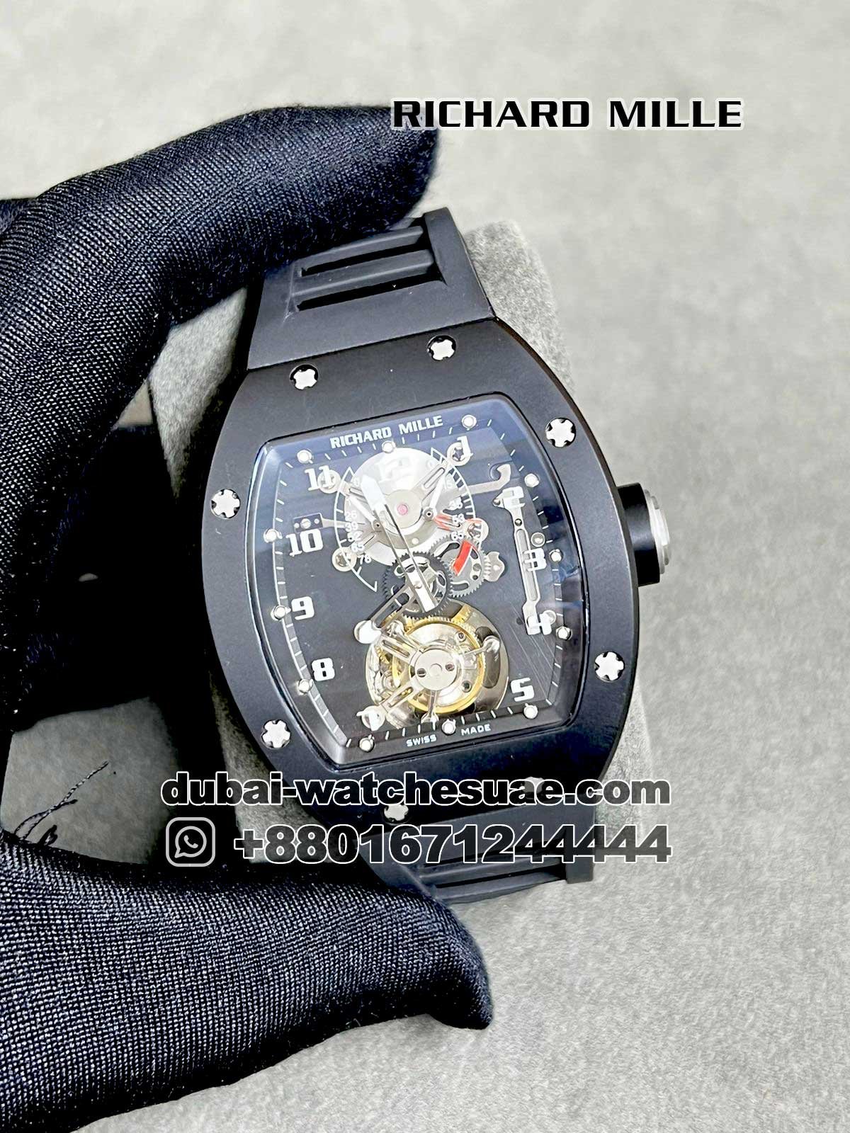 (37) Copy Richard Mille RM 001 Tourbillon Black