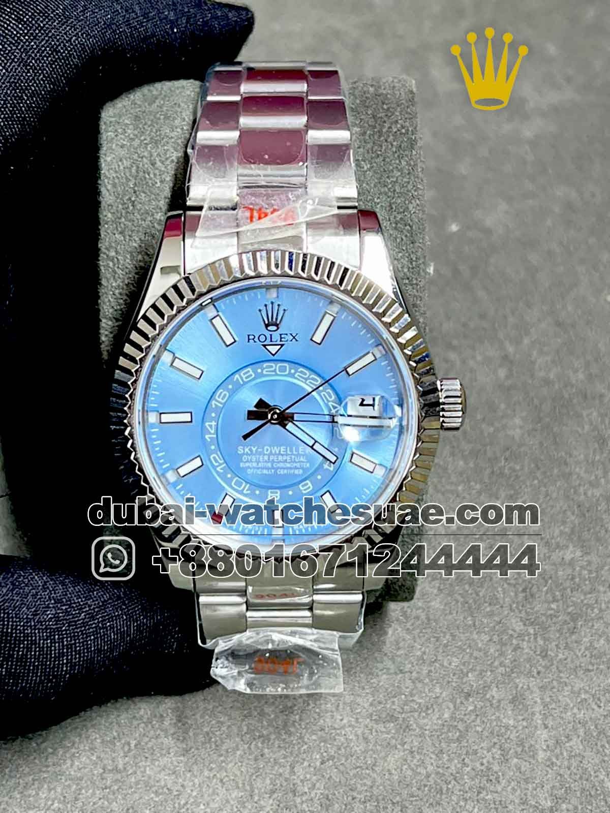 r11-a Copy Rolex SKY-DWELLER Oyster, Sky Blue dial