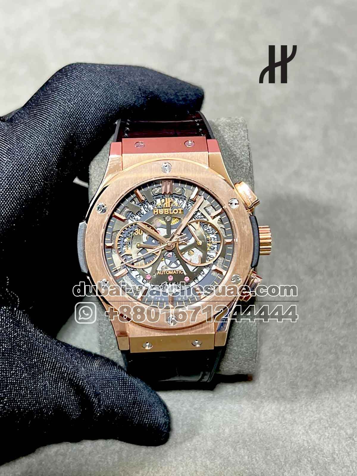 1-a copy Hublot Classic Fusion Aerofusion King Gold Chronograph Ref: 525.OX.0180.LR