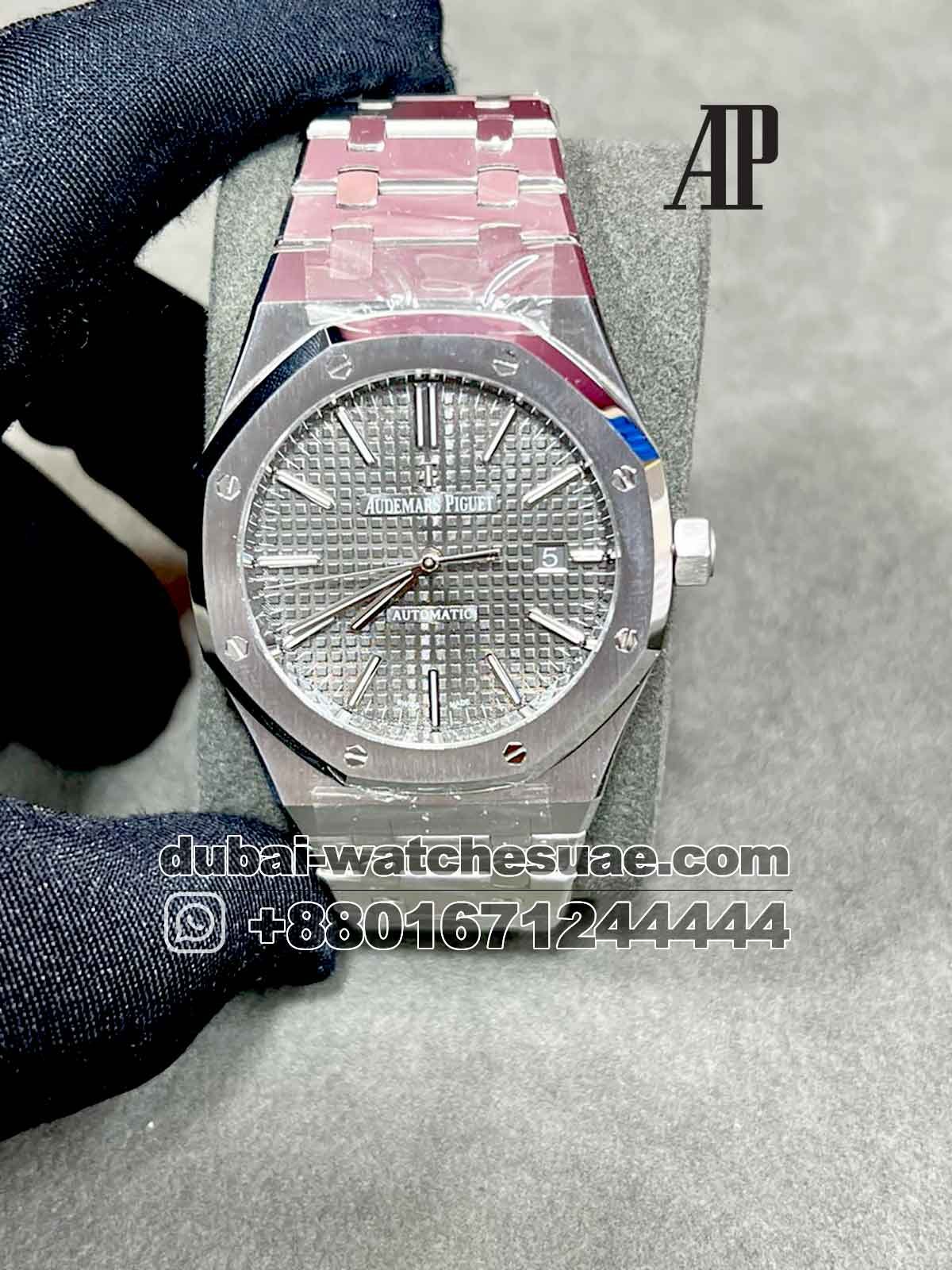 15400-a copy Audemars Piguet Royal Oak Men’s Watch 41 mm Ref: 15400 Gray Dial Stainless Steel