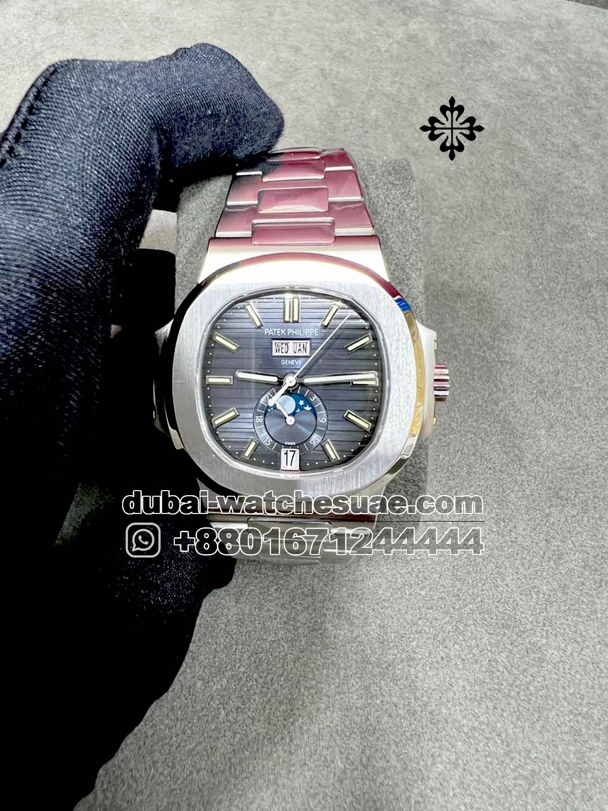 3-a copy Patek Philippe 5726/1A-014 Nautilus Annual Calendar Superclone Blue