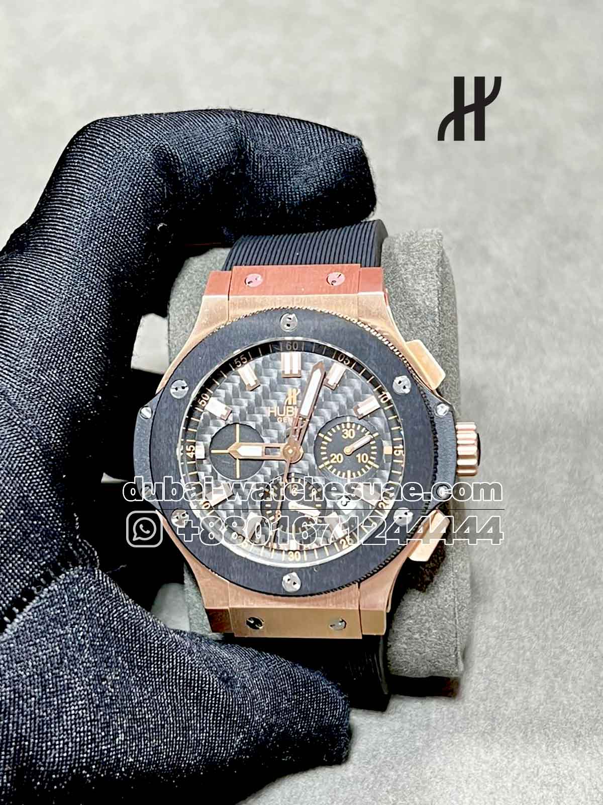 9-a copy Hublot Big Bang Gold Ceramic 44 mm