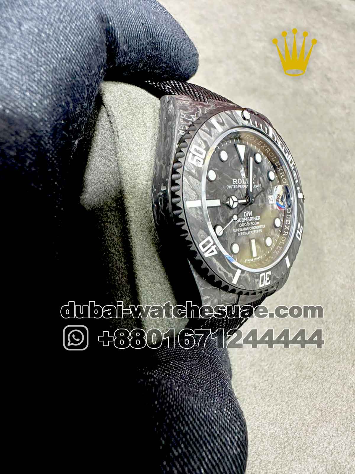 Replica Rolex Submariner DiW Carbon Replica Rolex Submariner DiW Carbon