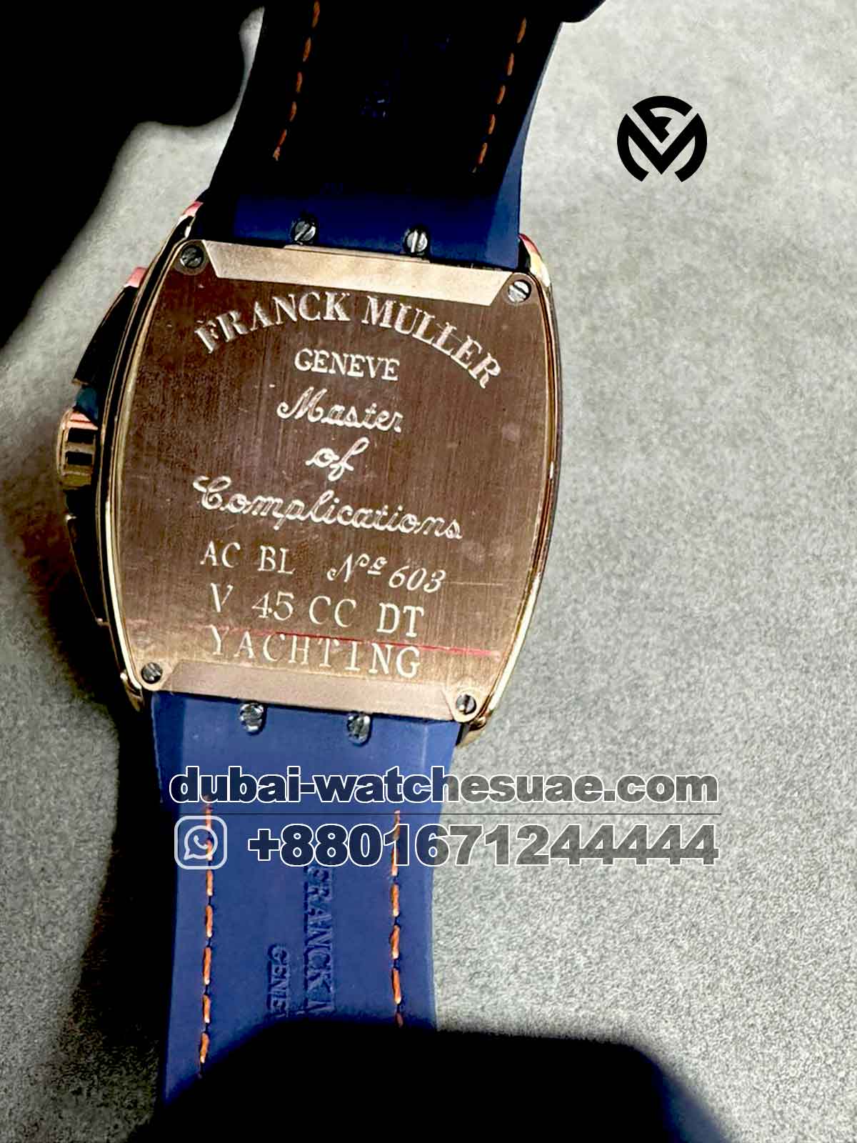 Master Franck Muller Yachting Iced Rose Gold and Blue Master Franck Muller Yachting Iced Rose Gold and Blue