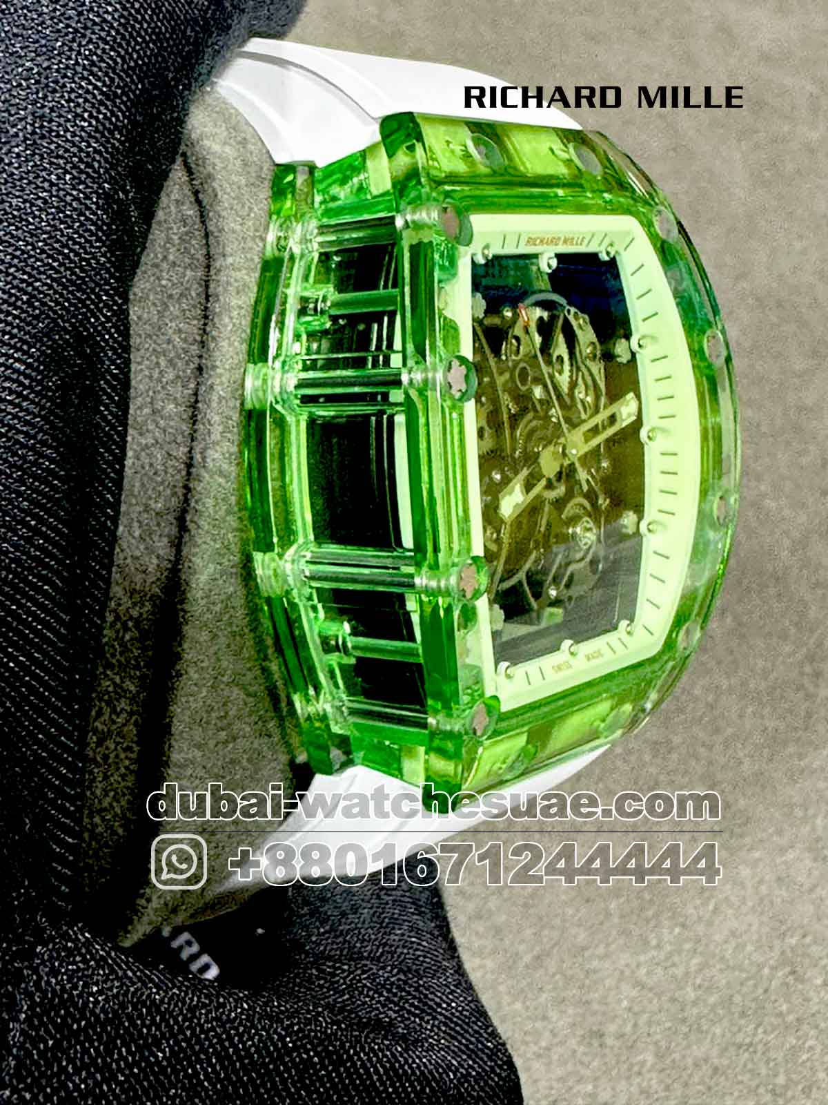 AAA Richard Mille Rafa RM 055 Bubba Sapphire Green AAA Richard Mille Rafa RM 055 Bubba Sapphire Green
