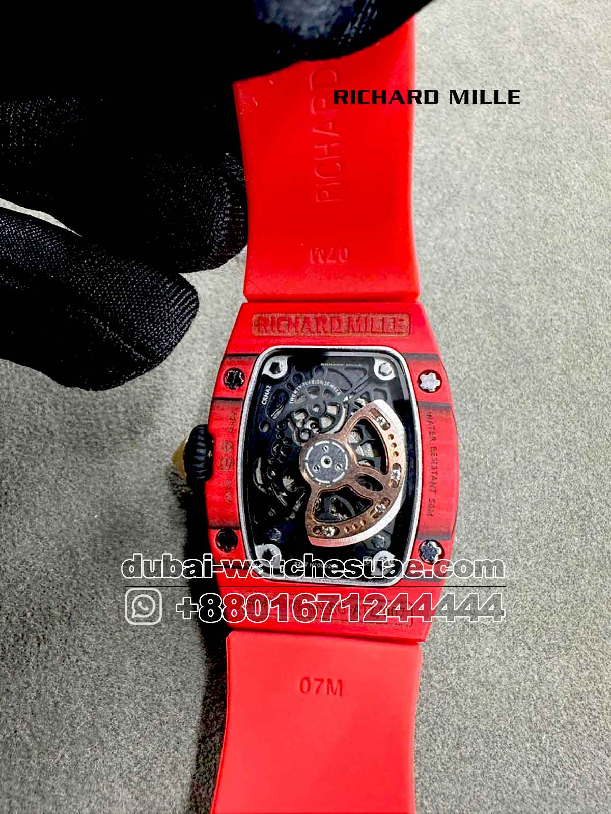 AAA Richard Mille RM 07-001 Red With Red Rubber Strap AAA Richard Mille RM 07-001 Red With Red Rubber Strap