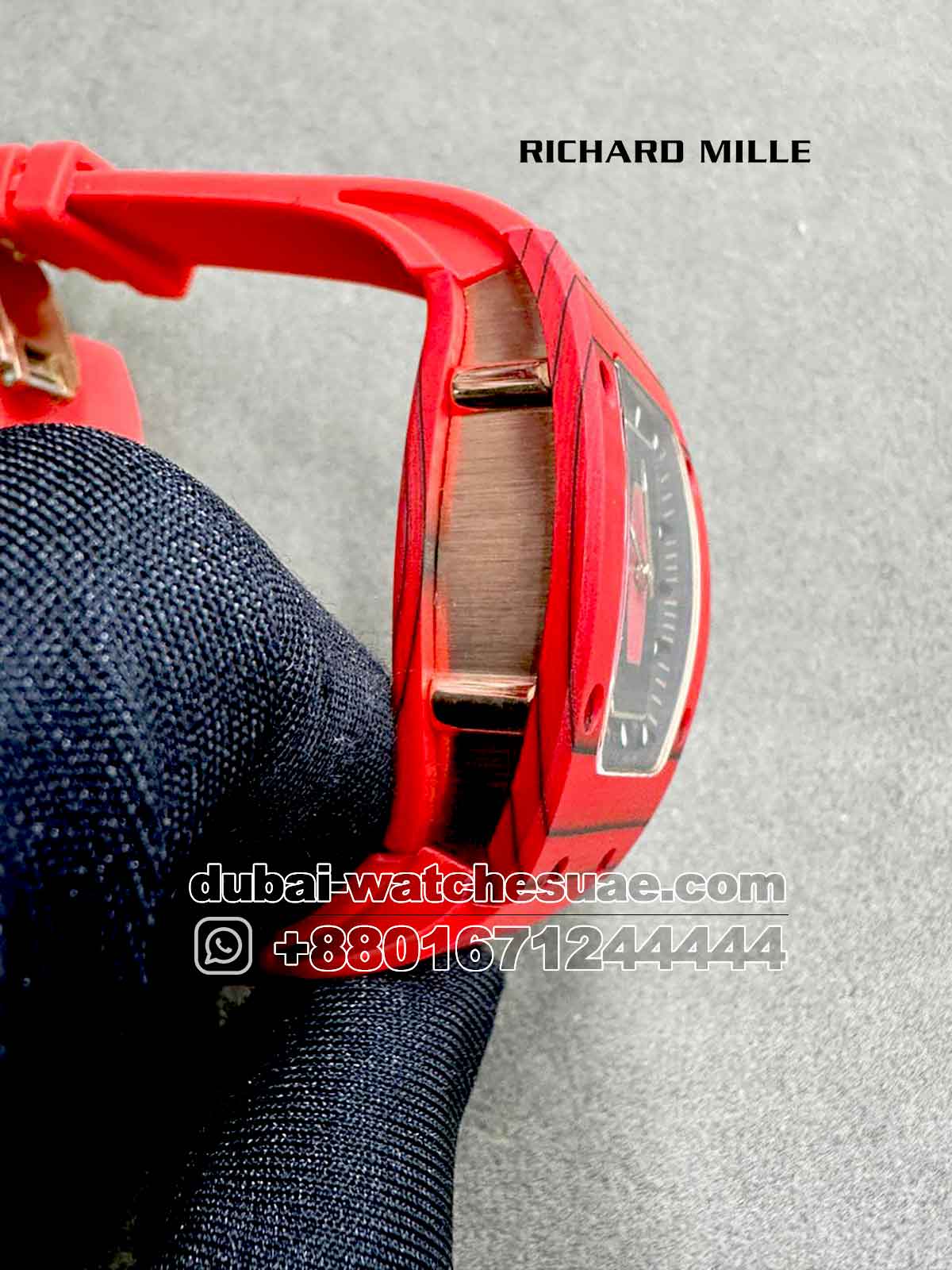 Superclone Richard Mille RM 07-001 Red With Red Rubber Strap Superclone Richard Mille RM 07-001 Red With Red Rubber Strap
