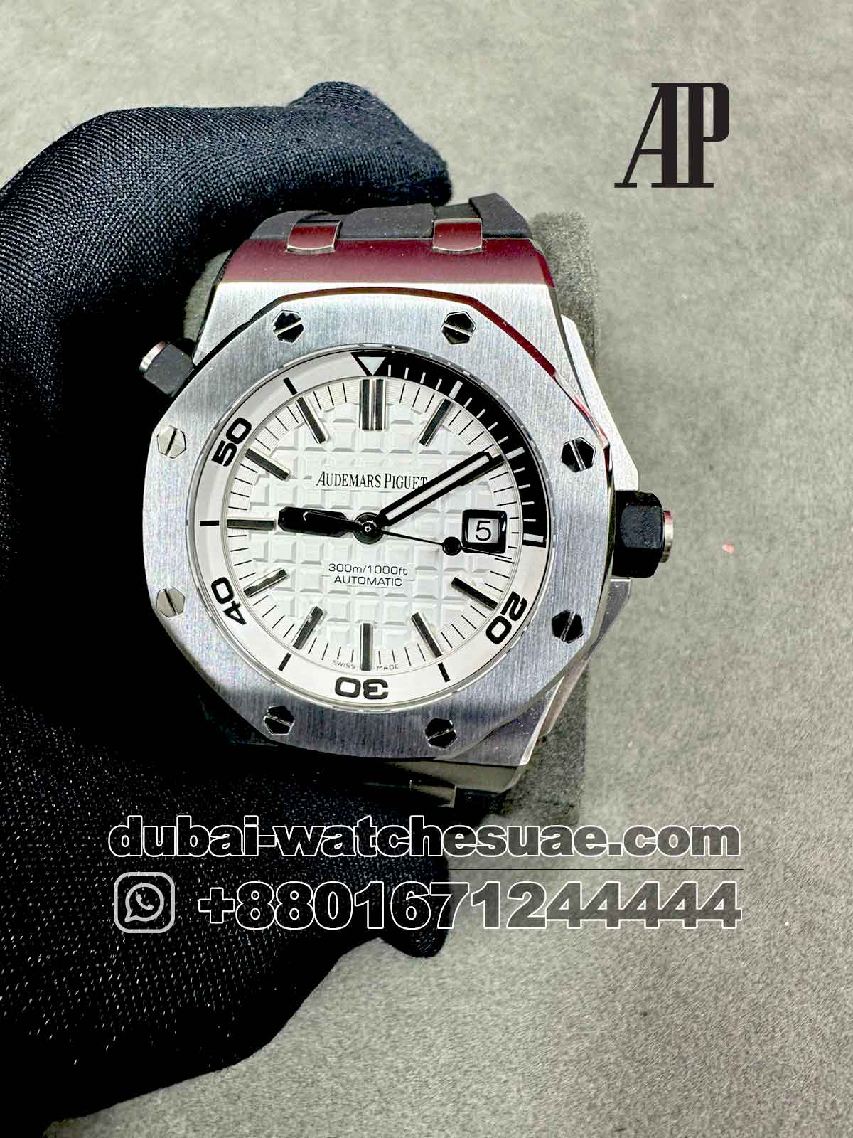 Copy Audemars Piguet Royal Oak Offshore Diver 41 mm White Dial With Rubber Strap Copy Audemars Piguet Royal Oak Offshore Diver 41 mm White Dial With Rubber Strap
