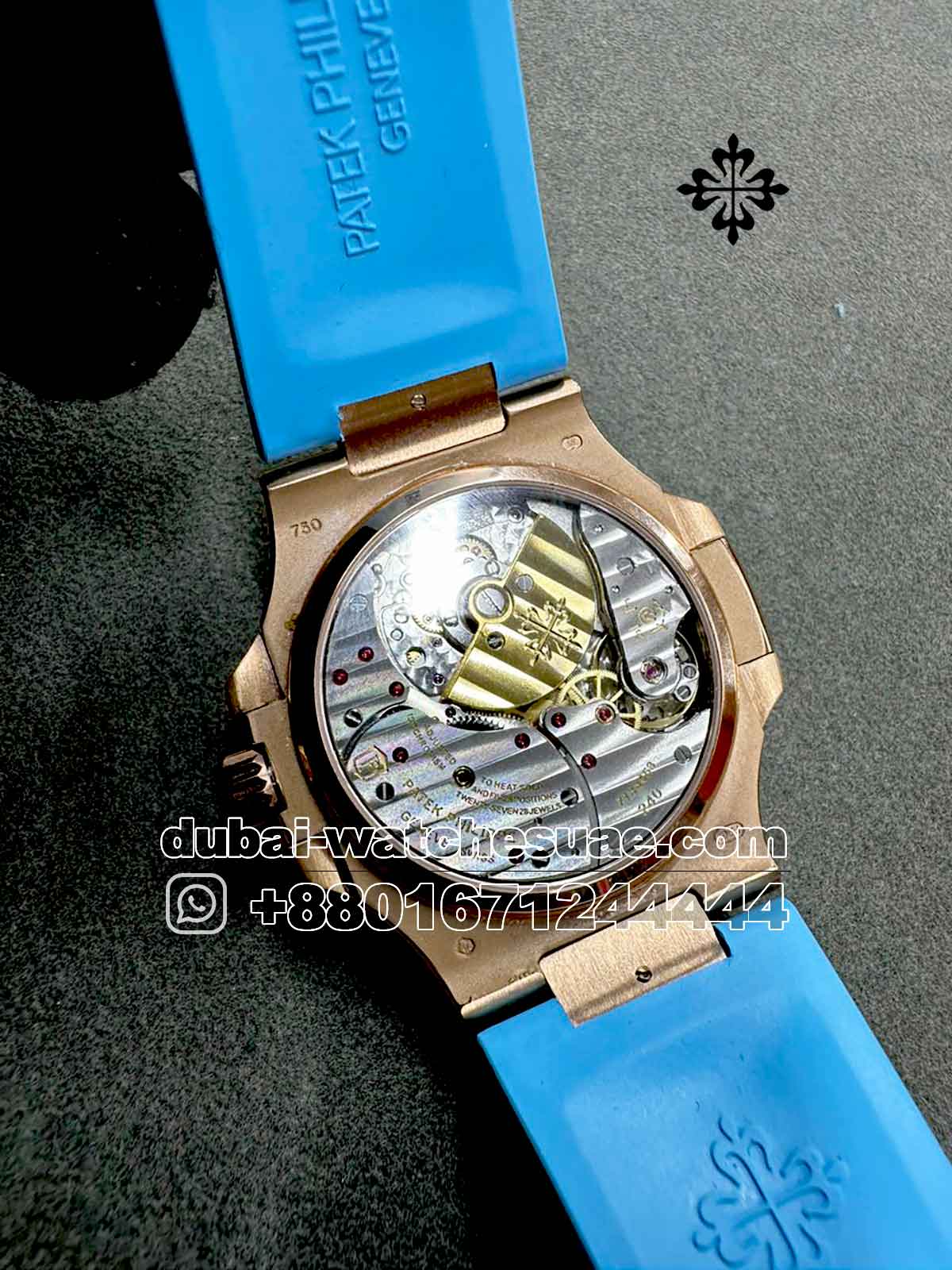 Superclone Patek Philippe Nautilus 5712 Gray Dial With Blue Rubber strap Superclone Patek Philippe Nautilus 5712 Gray Dial With Blue Rubber strap