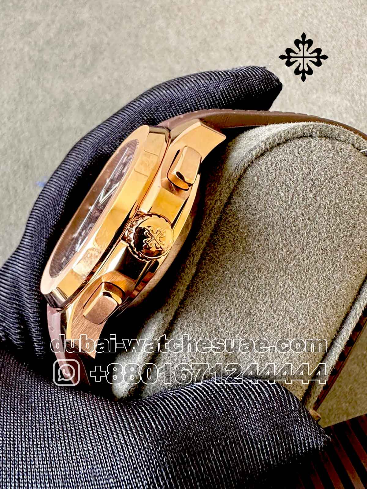 Superclone Patek Philippe Aquanaut 5968 R Brown Dial Chrono with Brown Rubber Strap Superclone Patek Philippe Aquanaut 5968 R Brown Dial Chrono with Brown Rubber Strap