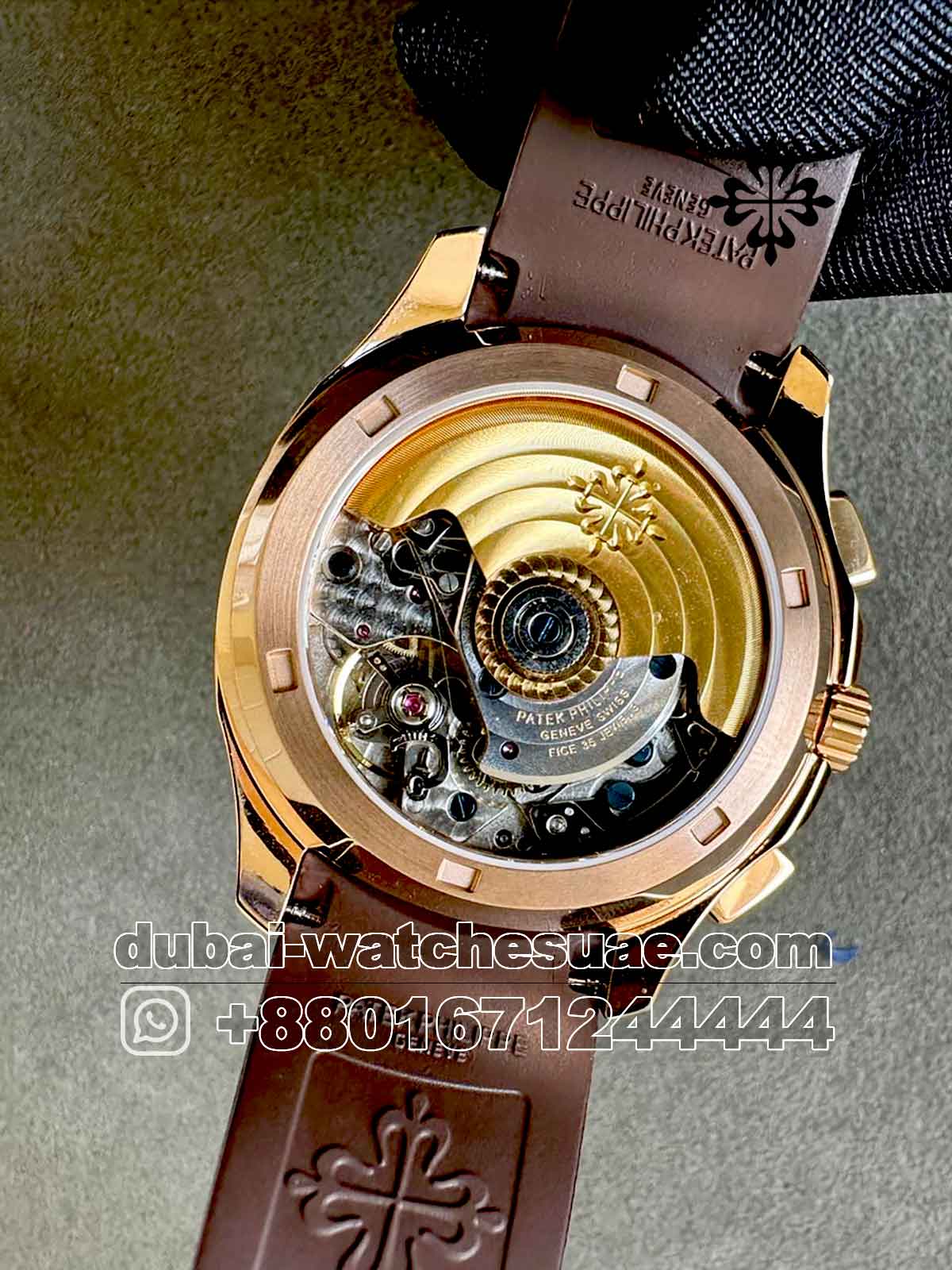 AAA Patek Philippe Aquanaut 5968 R Brown Dial Chrono with Brown Rubber Strap AAA Patek Philippe Aquanaut 5968 R Brown Dial Chrono with Brown Rubber Strap