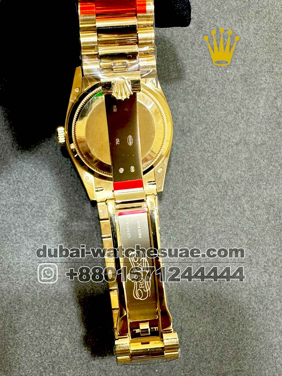Superclone Rolex 36 mm Day date Golden Dial Stoned Numeric With Flutted Bezel Superclone Rolex 36 mm Day date Golden Dial Stoned Numeric With Flutted Bezel