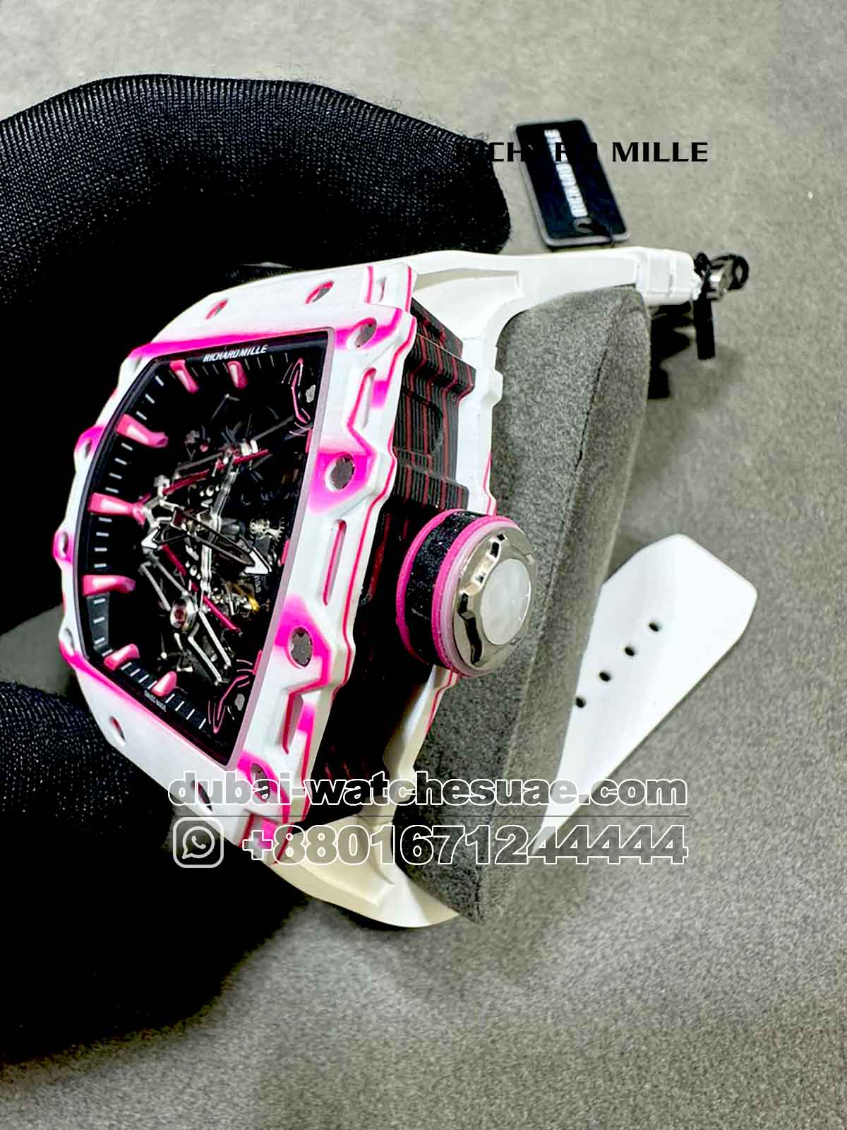 AAA Richard Mille RM 38-02 Tourbillon Super Slim White and Pink AAA Richard Mille RM 38-02 Tourbillon Super Slim White and Pink