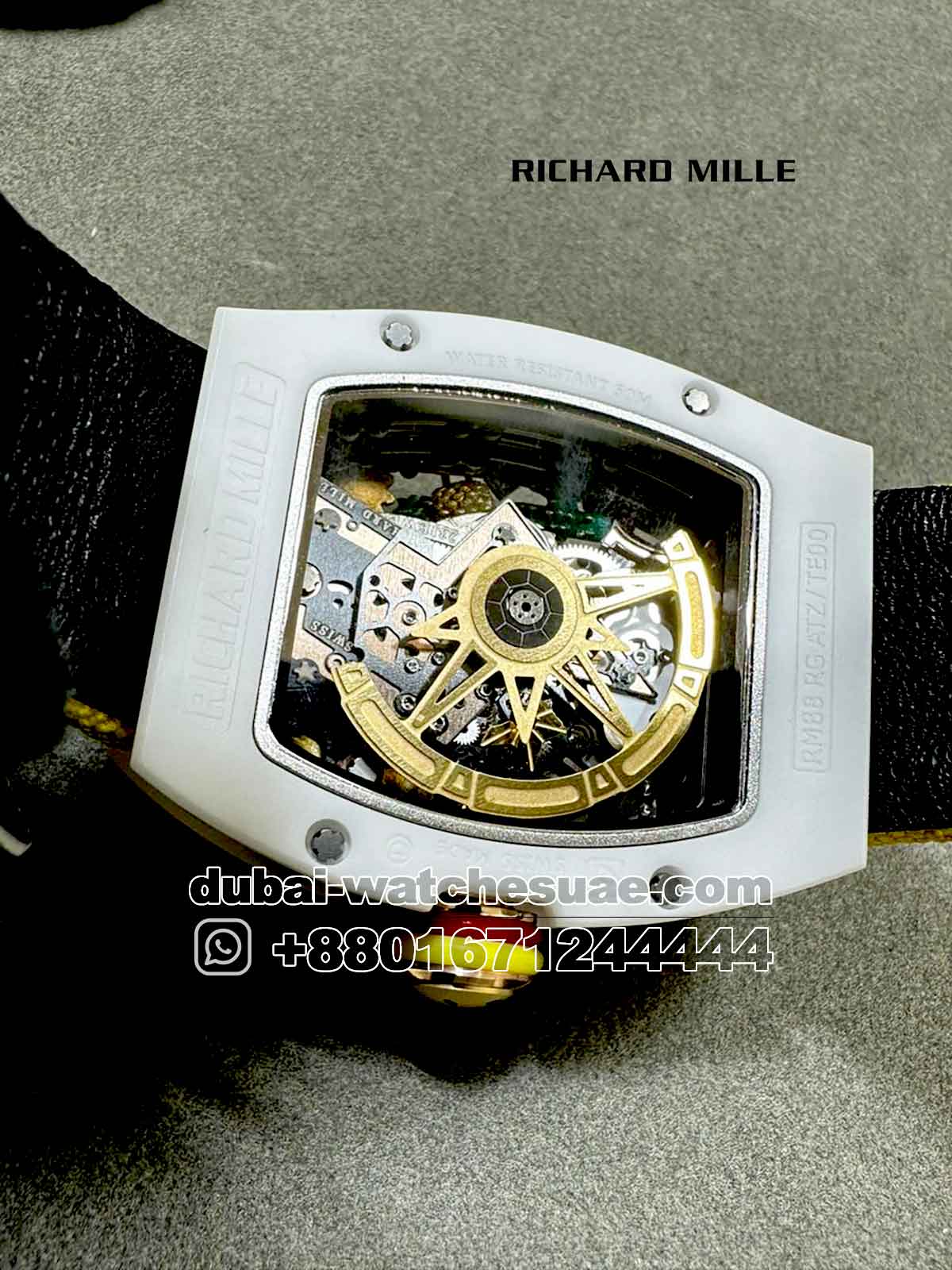 Superclone Richard Mille RM 88 Smiley With Yellow Fabric Strap Superclone Richard Mille RM 88 Smiley With Yellow Fabric Strap