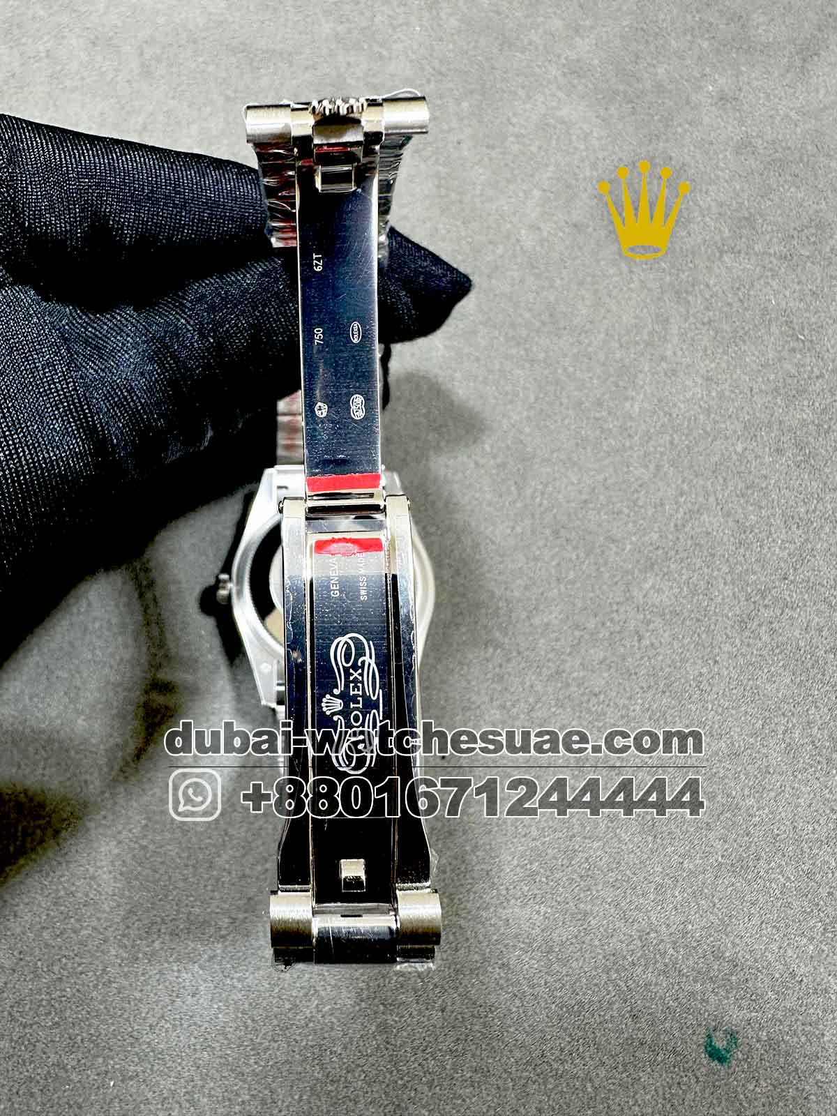 AAA Rolex 36 mm Silver Day Date Stoned Dial With Rainbow Stoned Numeric Stoned Bezel With President Bracelet AAA Rolex 36 mm Silver Day Date Stoned Dial With Rainbow Stoned Numeric Stoned Bezel With President Bracelet