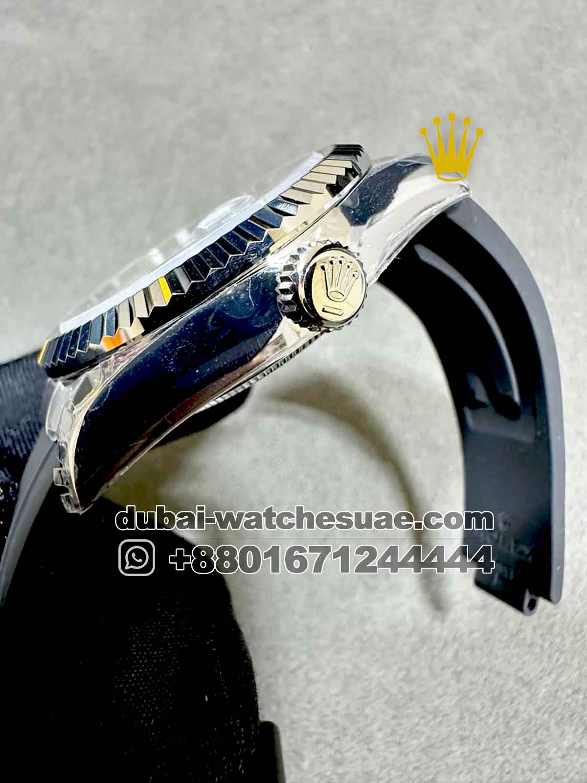 Superclone Rolex Sky-Dweller Dial 42 mm Black Dial Flutted Bezel With Rubber Strap Superclone Rolex Sky-Dweller Dial 42 mm Black Dial Flutted Bezel With Rubber Strap