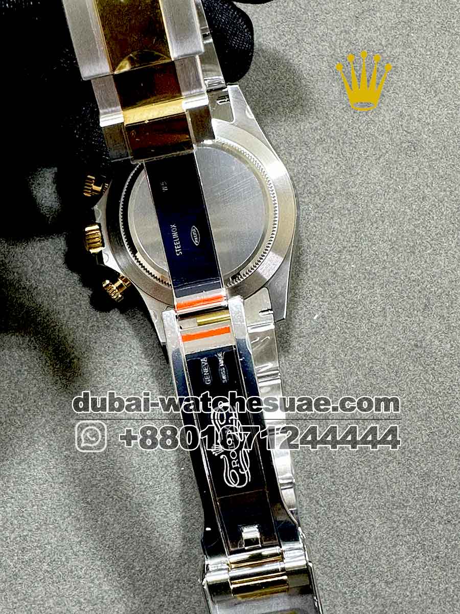 Superclone Rolex Cosmograph Daytona 40 mm Gold With Two Tone Bracelet Superclone Rolex Cosmograph Daytona 40 mm Gold With Two Tone Bracelet