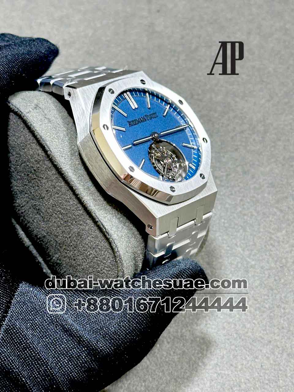 ReplicaAUDEMARS PIGUET ROYAL OAK TOURBILLON Blue Dial Stainless Steel REplica AUDEMARS PIGUET ROYAL OAK TOURBILLON Blue Dial Stainless Steel