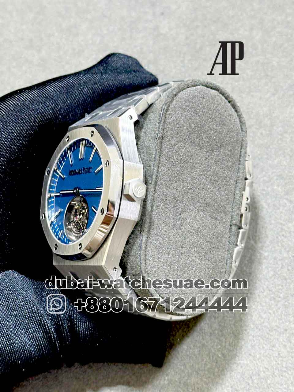 AAA AUDEMARS PIGUET ROYAL OAK TOURBILLON Blue Dial Stainless Steel AAA AUDEMARS PIGUET ROYAL OAK TOURBILLON Blue Dial Stainless Steel
