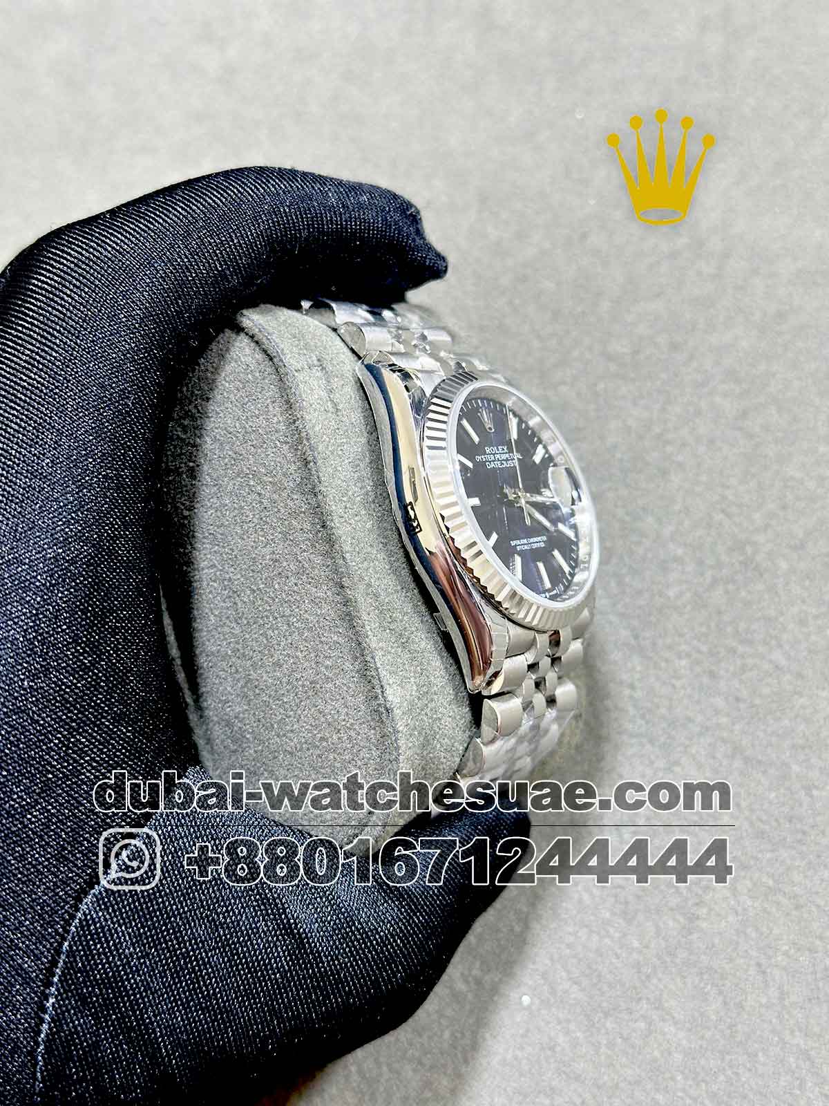 AAA Rolex 36 mm Date Just Blue Dial With Flutted Bezel and Jubilee Bracelet AAA Rolex 36 mm Date Just Blue Dial With Flutted Bezel and Jubilee Bracelet