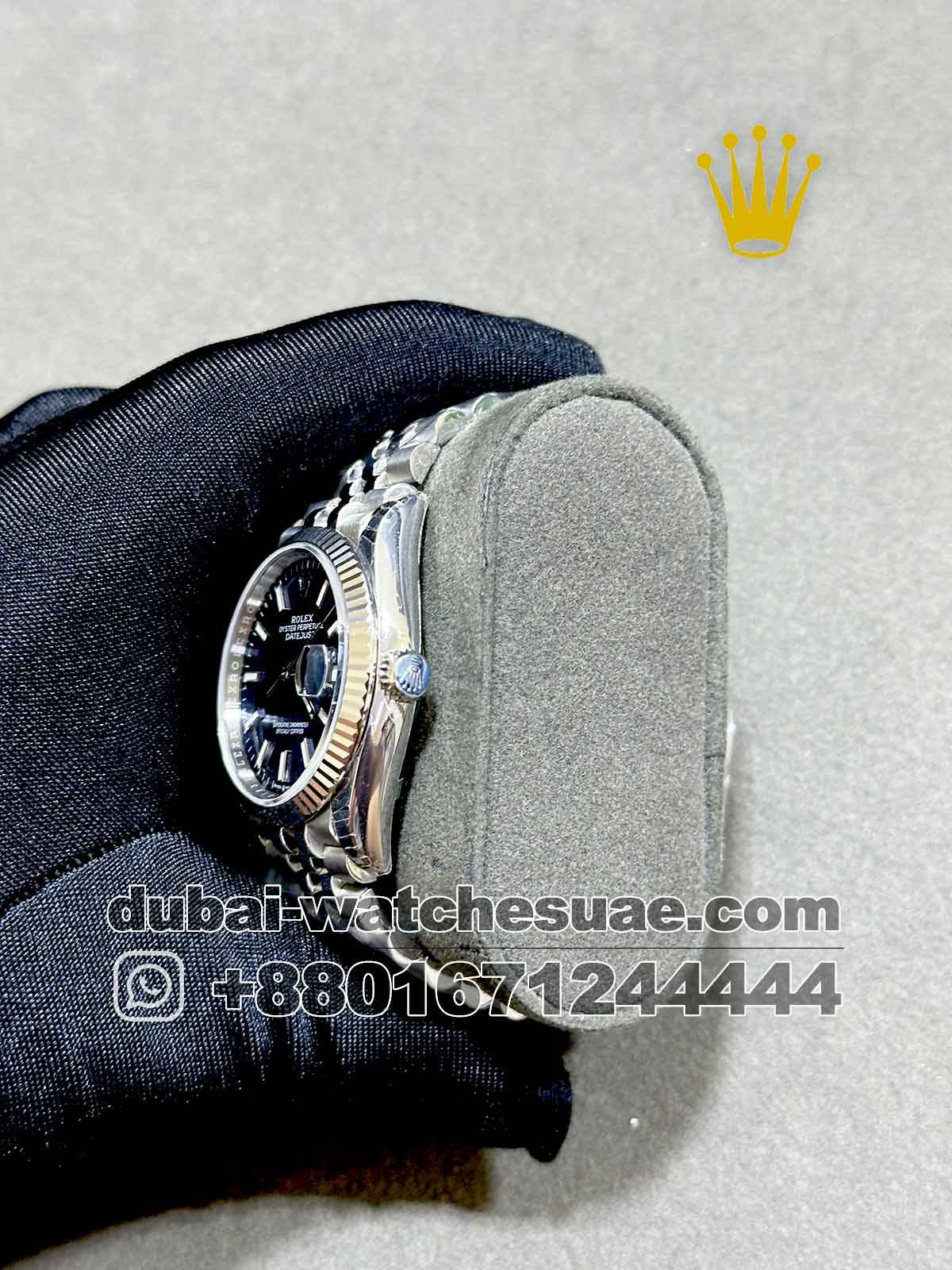Superclone Rolex 36 mm Date Just Blue Dial With Flutted Bezel and Jubilee Bracelet Superclone Rolex 36 mm Date Just Blue Dial With Flutted Bezel and Jubilee Bracelet