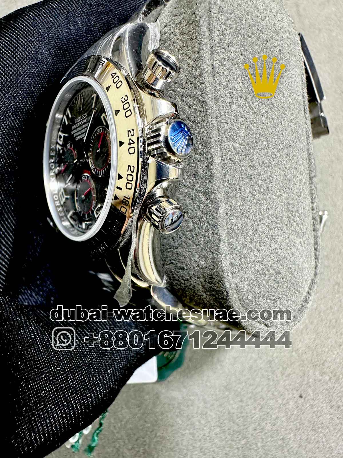 7-c AAA Rolex Daytona 40 mm Gray Dial With Big Numeric And Oyster Bracelet