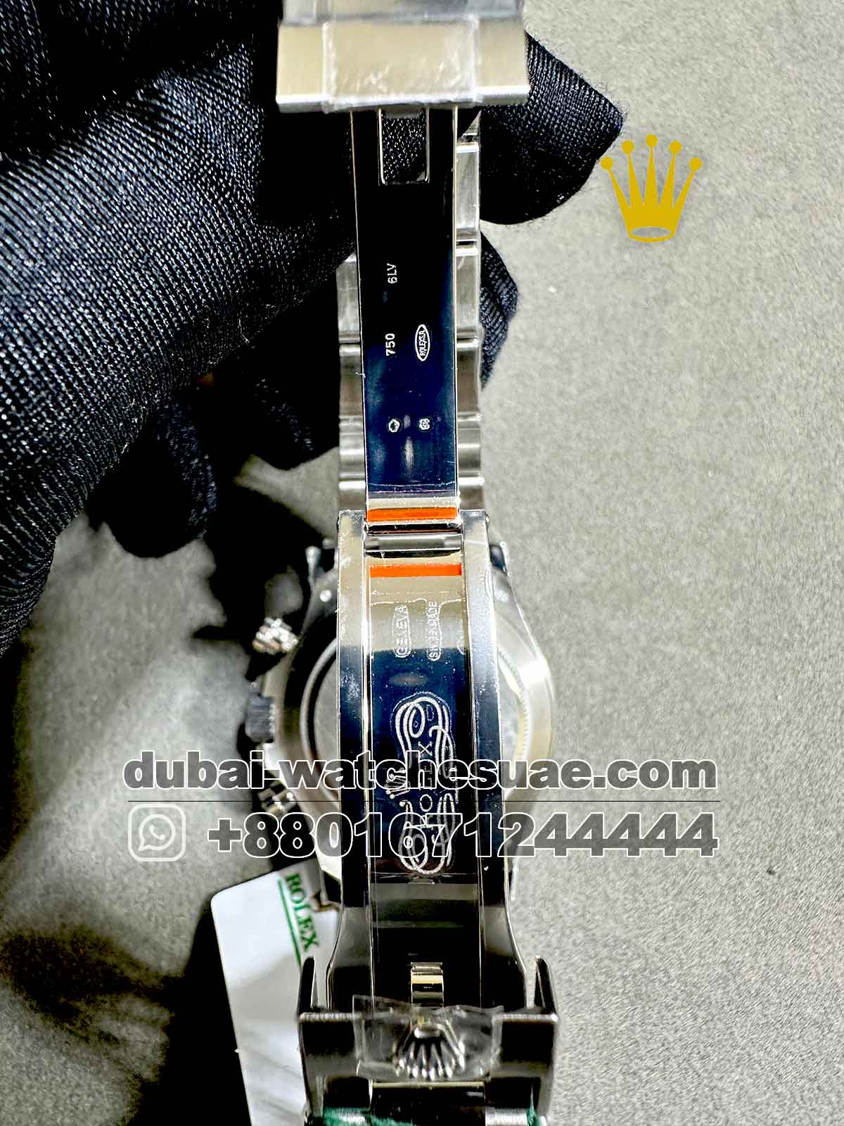 7-e Master Rolex Daytona 40 mm Gray Dial With Big Numeric And Oyster Bracelet