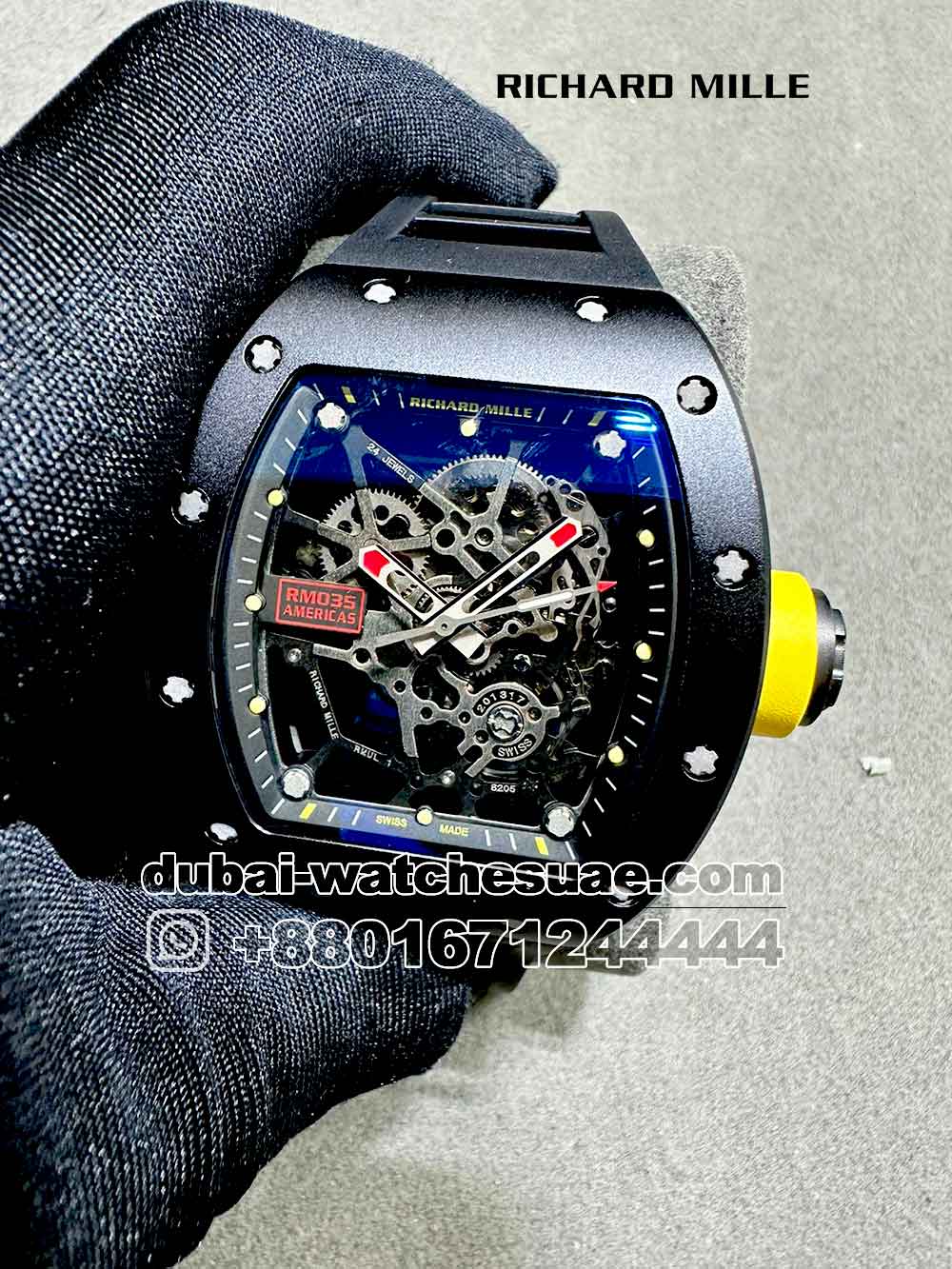 1-a Copy Richard Mille RM 035 Americas Black