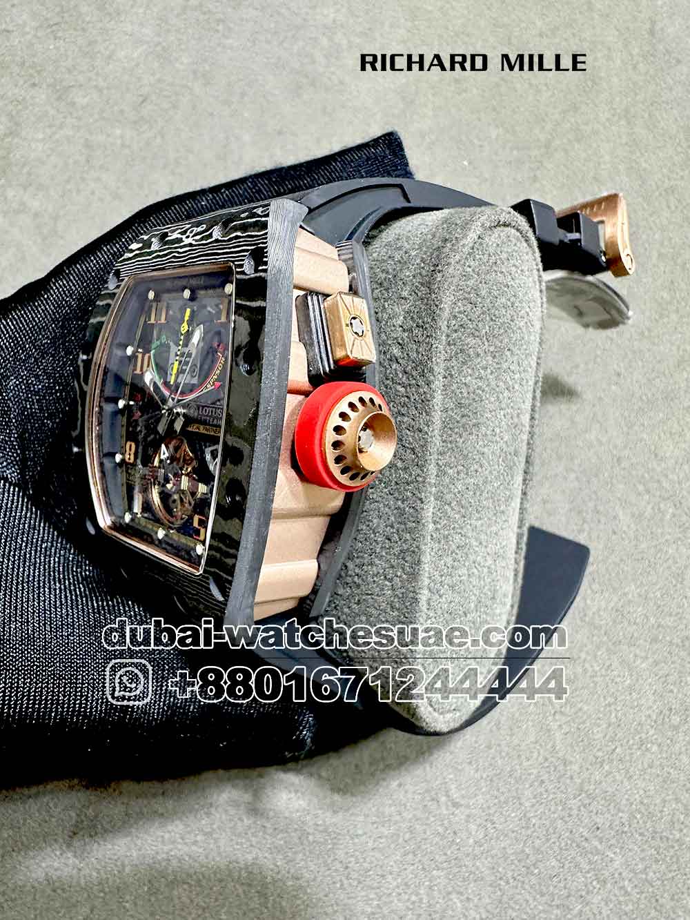 5-c AAA Richard Mille 50-01 Romain Grosjean Lotus Black