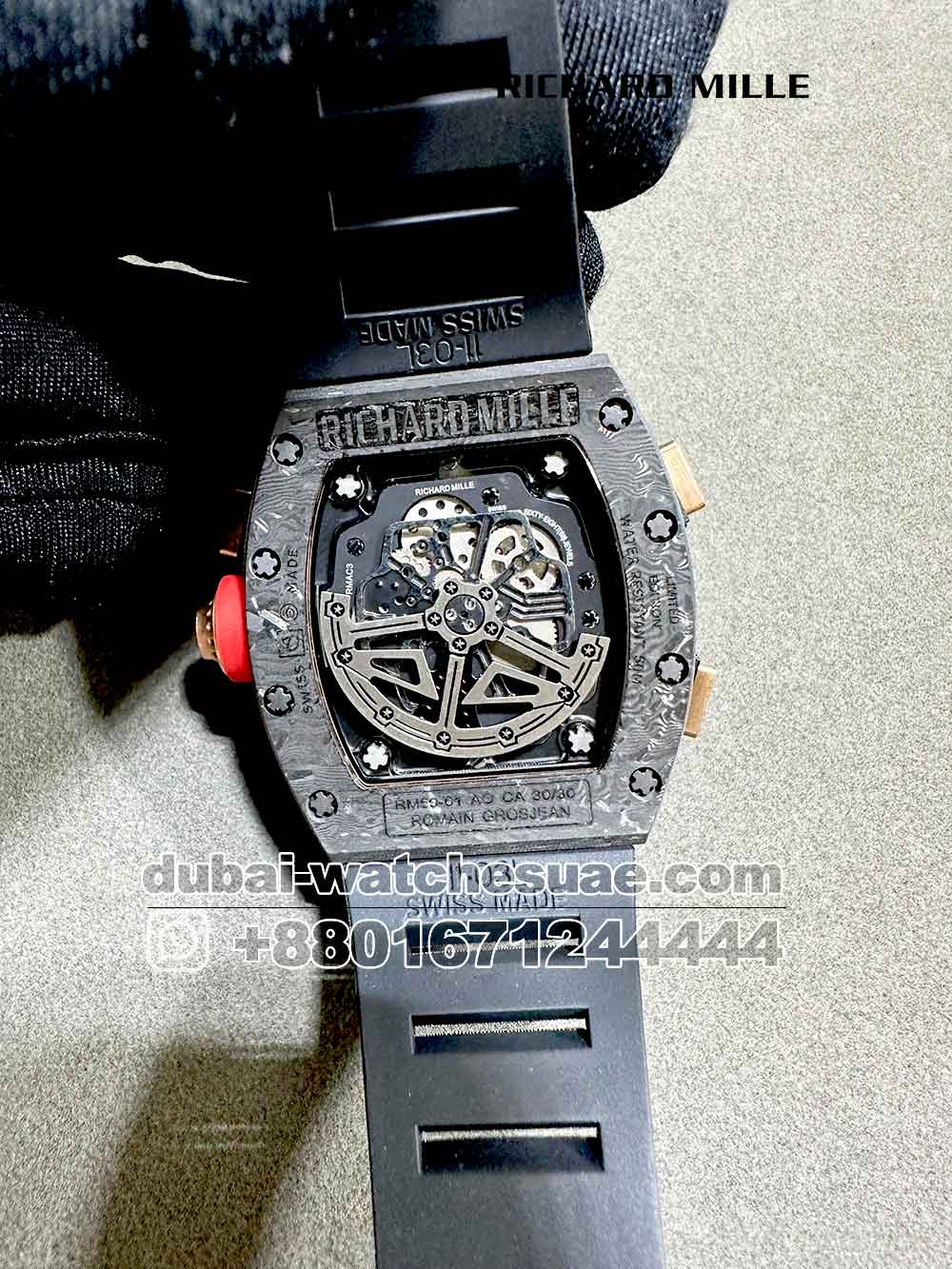 5-d Superclone Richard Mille 50-01 Romain Grosjean Lotus Black