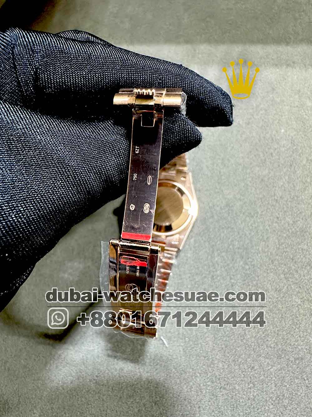 2-d AAA Rolex Day Date 36 mm light blue Dial diamond numeric and Flutted Bezel with Rose Gold Bracelet